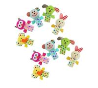 Veemoon Ensemble de 10 Marionnettes à Doigts en Peluche Animaux Doux pour Garçon et Filles, Poupées à Doigt Éducatives pour Raconter des Histoires et Jeux de Motricité Fine, Ludique