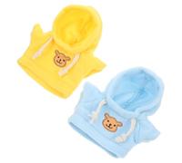 Veemoon Ensemble De 2 Pièces De Vêtements à Capuche pour Poupées - Costume Mignon d'ours en Peluche pour Filles Et Garçons - Idéal pour De