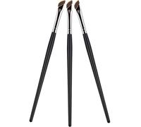 Veemoon Ensemble de 3 Pinceaux Eyeliner Pinceau Anti-Œillets Pinceau Fard à Paupières Outils de Maquillage pour Ergonomique pour Voyage et Usage