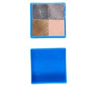 Veemoon Ensemble de 4 Cubes de Densité 2 Cm en Laiton, Fer, Aluminium et Bois, Blocs Pédagogiques pour Étude Masse, Volume et Densité, Matériel Scientifique Éducatif pour Laboratoire