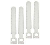 Veemoon Ensemble de 4 Règles Multifonctions en Plastique Transparent avec Loupe X2 Règle de Poche Graduée en Centimètres pour Dessin Technique Mathématiques Scolaires et Mesure Précise