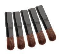 Veemoon Ensemble De 5 Pinceaux De Maquillage En Fibre Douce Applicateur De Blush Portable Petit Pinceau Plat Voyage Pinceau Cosmétique Compact Pour Toutes Occasions
