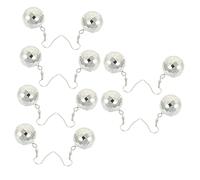 Veemoon Ensemble De 6 Paires De Boucles D'Oreilles Disco Pour Femmes Bijoux Décoratifs En Forme De Boule Disco Bijoux De Fête Alliage D'Argent