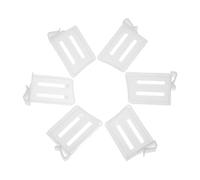 Veemoon Ensemble De 6 Séparateurs Réglables Transparents En Polypropylène Pour Réfrigérateur, Organisateurs De Tiroir Et Séparation Latérale, Clips Adaptés Pour Rangement D’épices, Boissons Et Œufs