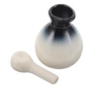 Veemoon Ensemble De Bouteilles D'huile Essentielle Pot De Condiment Bouteille D'huile Aromatique Céramique Blanche