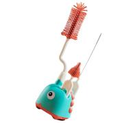 Veemoon Ensemble De Goupillons Pour Biberons Et Pailles Long Manche Vert Avec Support, Brosse à Bouteille Et Nettoyant Pour Biberons, Adapté Aux Nouveaux-nés, Lot De Nettoyage Complet