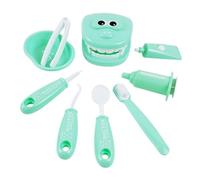 Veemoon Ensemble de Jeu de Rôle Dentiste pour Garçon et Filles, Médical Factice en Plastique Vert, Simulation de Dentiste Mâchoire Mobile, Kit Éducatif pour Jeu Docteur et Exploration ,