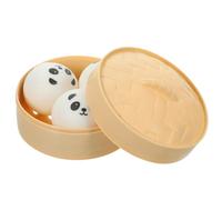 Veemoon Ensemble de Jouets à Presser Anti-Stress 4 Pièces Modèle de Petit Vapeur Kawaii Sensoriel Doigts Présent Détente et Fête 3 Brioches Farcies Cuites la Vapeur Panda 1 Accessoire