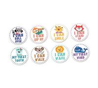 Veemoon Ensemble De Pièces bébé stickers étape mensuelle de bébé autocollant de première année de décoration autocollants nouveau né stickers nouveau née appliqué le signe décorer