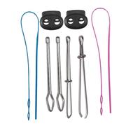 Veemoon Ensemble d'Enfile-Cordon Flexible 8Pcs pour Couture Outil d'Enfilage de Cordon de Serrage Pratique pour Sweats Pantalons et Paquet Outil Ménager Bricolage pour DIY