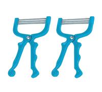 Veemoon Épilateur Facial Manuel 2Pcs Outil d'Épilation Pratique Mini Épilateur Portatif Enfileur de Poils Visage Solide en ABS et Acier Inoxydable pour Voyage