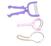 Veemoon Épilateurs pour Poils Visage Lot de 3 en Acier Inoxydable Épilateur à Ressort Outil d'Épilation Beauté Femme Épilation Douce à Domicile
