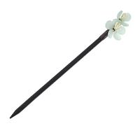 Veemoon Épingle Cheveux Chinoise Verte Vintage Bois Chignon Ancien Décoratif Accessoire Élégant pour Coiffure Rétro pour Fêtes et