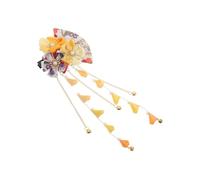 Veemoon Épingles à Cheveux Japonaises à Motifs Floraux avec Pompons Accessoires pour Cheveux Kimono Faits Main Élégantes pour Femmes