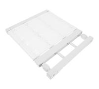 Veemoon Étagère à Tension Réglable et Efficacement Placard Support Extensible Blanc pour Organiser Vêtements pour Armoire en Plastique et Acier Carbone