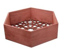 Veemoon Étagère Murale Flottante Hexagonale Bois Résistant Support Mural Décoratif pour Salle de Bain et Rangement Polyvalent Design Islamique Élégant