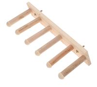 Veemoon Étagère Murale Sécurité Assurée pour Chat 6 Marches Antidérapantes Khaki en Bois pour Mobilier Mural Intérieur pour Chats