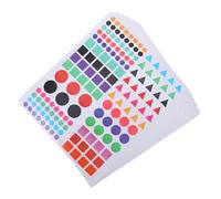 Veemoon Étiquettes Autocollantes de Localisation Colorées, Lot de 30 Petites Gommettes Non Adhésives, Planificateur pour Carte et Voyage, Autocollants Polyvalents pour Balises