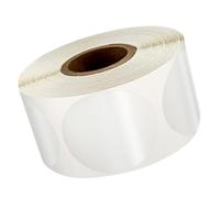 Veemoon Étiquettes Autocollantes Rondes Transparentes Bopp Rouleau de 500 Pastilles de Scellage Adhésives pour Emballage Alimentaire Décoration Présents et Fournitures de Bureau