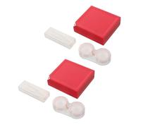 Veemoon Étui à Lentilles De Voyage Rangement Compact Imperméable Boîte De Stockage avec Deux Compartiments pour Lentilles De Contact