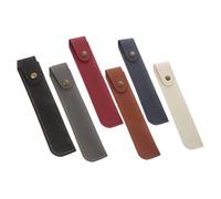 Veemoon Étui à Stylo en Cuir Synthétique Trousse à Stylos Pochette Porte-Stylo 6Pcs Simple et Élégant Fournitures Scolaires