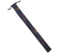 Veemoon Étui de Protection pour Flûte en Bambou F Tonalité, Paquet de Rangement Épais en Coton et Lin Bleu, Housse Portable Résistante pour Instruments à Vent, Paquet Pratique pour