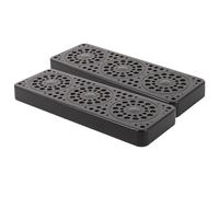 Veemoon Étui Humidificateur pour Cigares Grand Format Noir Lot de 2 Pièces Insert Régulateur d'Humidité Précis pour Cave à Cigares Portable pour Bureau et Voyage Conservation Longue