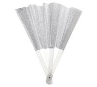 Veemoon Éventails Pliables Rave - 33 cm, pailletés, avec Cadre en Bambou - Idéaux pour Festivals EDM, soirées dansantes et fêtes - Décoratifs pour Mariages, Clubs, carnavals, Noël et pour