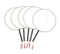 Veemoon Éventails Vierges à Peindre 5 Pcs pour Garçon et Filles 24 Cm, Éventail DIY en Soie Filée Cordelette Suspendue, Matériel de Peinture Créatif pour Activités Style Style Aléatoire