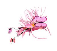 Veemoon Fascinators Forme De Pour Femmes Accessoire De Cheveux Élégant Pour Soirées Mariages Et Fêtes De Thé