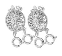 Veemoon Fermoir de Collier Séparateur de Collier Connecteur de Bijoux 2 Pcs Multicouche Empêche les Enchevêtrements pour Fabrication de Bijoux Arts et Artisanat