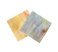 Veemoon Feuilles De Vitraux Mosaïque Pour Bricolage Décoration Intérieure, Lot De 2 Pièces Violet Et Jaune, Verre Coloré Pour Art Diy Mural, Création Cathédrale, Surface Carrelage