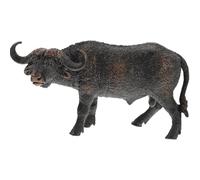 Veemoon Figurine Animal Africain Réaliste en Plastique Solide, Modèle Réduit de Buffle D'afrique, Décoratif pour Garçon et Filles, Ornement Stable pour Bureau et Décoration Intérieure,