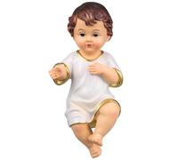 Veemoon Figurine BéBé JéSus RéSine Miniature, DéCoration De Collection De La Nativité Statue Religieux Saint BéBé Cadeau De La Sainte Foi Ornements De DéCoration 6CM