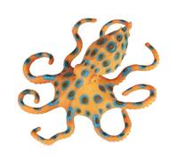 Veemoon Figurine Pieuvre Artificielle en Plastique Modèle Animal Marin Réaliste Petite Décoration Pieuvre Éducatif Océan pour Chambre et Jardin Décorative Légère 1 PC