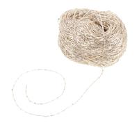 Veemoon Fil à Paillettes Doré Clair 70 M - Fil Fin à Crocheter pour Écharpe Laine Polyester Douce pour Vêtements d'Hiver Tricot Manuel Loisirs Créatifs Broderie et Accessoires