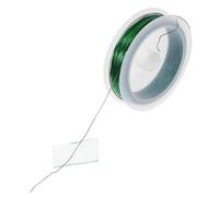 Veemoon Fil de Fer Coloré Vert 0,5 Mm 40 M pour Création de Bijoux et Fleurs Diy, Fil Métallique Souple et Résistant, Accessoire pour Collier de Perles et Décoration Artisanale