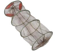 Veemoon Filet de Pêche Flottant Café, Filet de Protection des Poissons à Quatre Cercles, Maille Renforcée Résistante, Léger et Pliable, Panier à Poissons pour Pêche en Plein Air