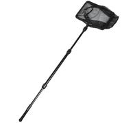 Veemoon Filet de Pêche Télescopique Noir Manche en Abs Ergonomique et Maille en Nylon, Pêche en Eau Douce et Salée