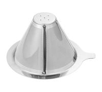 Veemoon Filtre à Café Réutilisable en Acier Inoxydable Maille Fine Double Couche Filtre Conique 1 Pièce Passoire Solide pour Machine à Café Portable Usage Domestique et Professionnel