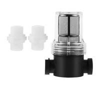 Veemoon Filtre à Eau en Acier Inoxydable 80 Mesh avec 2 Connecteurs, Facile à Installer et Nettoyer, Crépine pour Pompe 1/2 Pouce, Usage Domestique Couleur Aléatoire