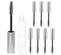 Veemoon Flacon de Mascara Réutilisable 10Ml Lot de 8 Tubes Vides pour Cils Accessoires de Beauté Pratiques Contenant en Plastique Transparent et Filles pour Voyage et DIY