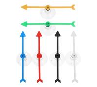 Veemoon Flèche Rotative avec Ventouse 6 Pièces 10 CM Multicolore Accessoires de Jeux de Société Toupies pour Fêtes et Activités Ludiques Pièces de Jeu Polyvalentes et Compactes