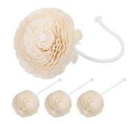 Veemoon Fleur Diffuseur de Parfum avec 4 Pièces en Bois et Corde en Coton, Diffuseur de Parfum Floral Séché Décoratif pour Bureau et Salon, Évaporation D'huile Essentielle Pratique
