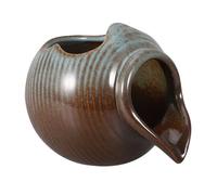 Veemoon Fontaine à Eau en Céramique Artistique Pot Polyvalent en Céramique, Décor pour Jardin et Intérieur, Accessoire Hydroponique pour Bassin et Maison