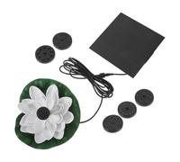 Veemoon Fontaine Solaire Flottante de Lotus 25W pour Bain D’Oiseaux Fontaine Décorative Extérieure Résistante aux Intempéries de Jardin Solaire pour Bassin et Terrasse