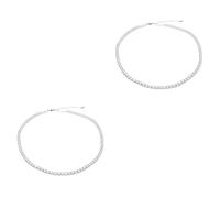 Veemoon Foulard Collier Ras De Cou Scintillant Pour Femme - Bijoux Élégants En Diamant Avec Détails Hip Hop Rock - Accessoire Mode 33x0