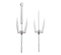 Veemoon Fourchette à Griller en Acier Inoxydable Résistante la Rouille pour Barbecue à Domicile, pour Poisson et Porc Lors de Fêtes Barbecue Entre Amis