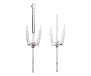 Veemoon Fourchette à Griller en Acier Inoxydable Résistante la Rouille pour Barbecue à Domicile, pour Poisson et Porc Lors de Fêtes Barbecue Entre Amis