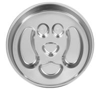 Veemoon Gamelle pour Chien en Acier Inoxydable Antidérapante à Alimentation Lente, Bol Métal Solide pour Petits Chiens, Mangeoire Lente Plaque à Lécher Maison et Extérieur